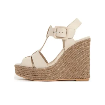 Paloma Barceló Alison Strap Sandals 12cm Women's Linen
