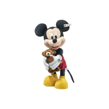 Steiff x Disney Mickey Mouse Disney Mickey Mouse And Teddy Bear D100 Dolls Plush Doll Small Size Tall
