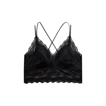 Flowers In Water Bra Women's Black