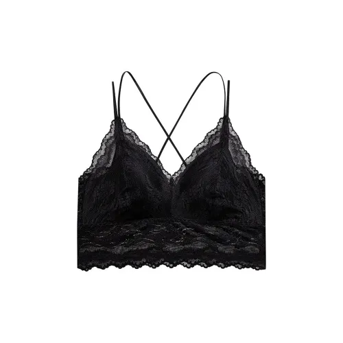 Flowers In Water Bra Women's Black