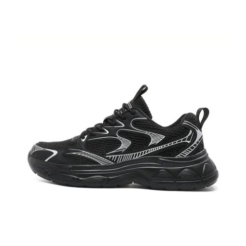 Black tailed Deer Cushioning, Slip Resistant, Abrasion Resistant, Lightweight Low Top Chunky Sneakers Men's