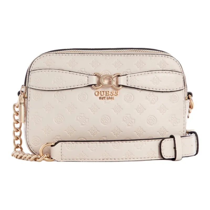 GUESS Faux Leather Camera Bag Shoulder Bag Crossbody Bag Women's Beige-0