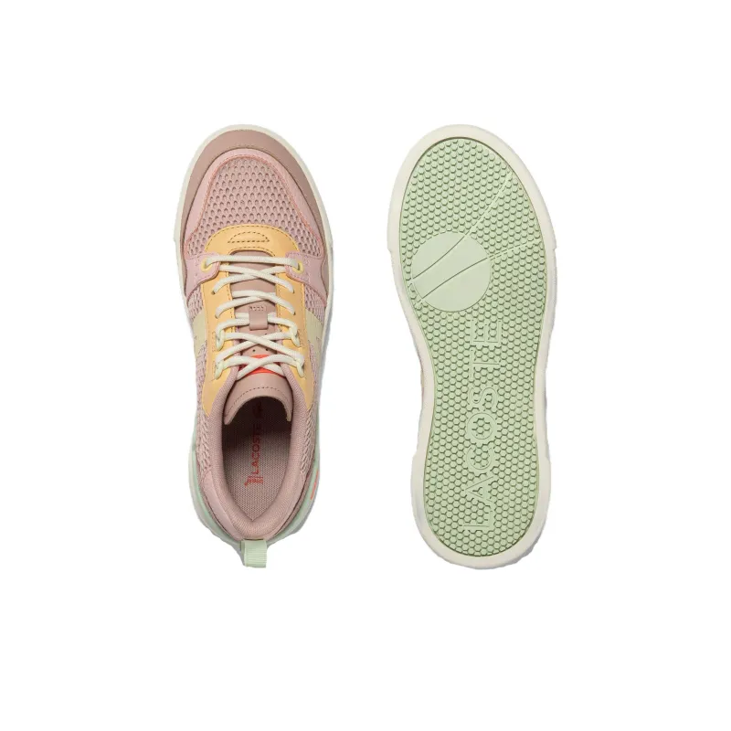 LACOSTE L002 Low Top Skateboard Shoes Women's Pink-4