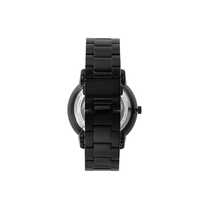 FOSSIL Wrist Watch Automatic Mechanical Movement Stainless Steel Strap 44mm Black Dial Men's Watches-3