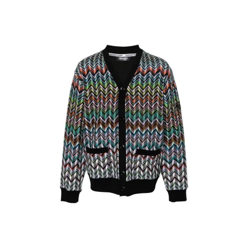 MISSONI Logo-embroidered Zigzag Cardigan