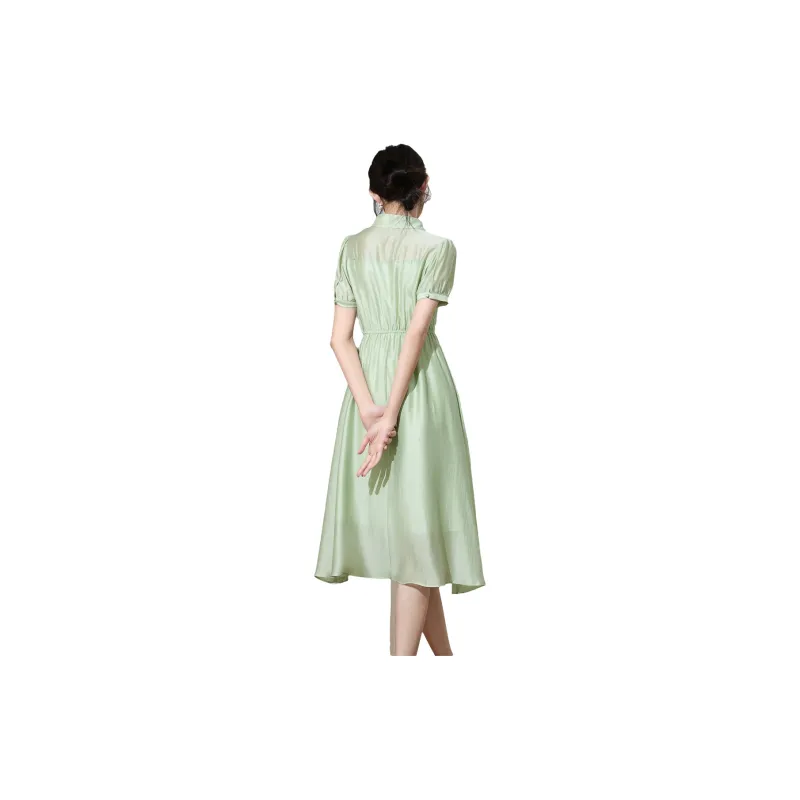 SMEN Short Sleeved Dresses Women's-0