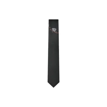GIEVES CHARLES Mulberry Silk Ties Men's Black