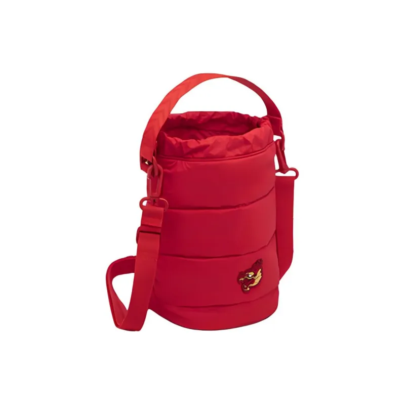 LiNing Sports Life Collection Polyester Bucket Bags Shoulder Bag Crossbody Bag Regular Unisex Vermilion-1