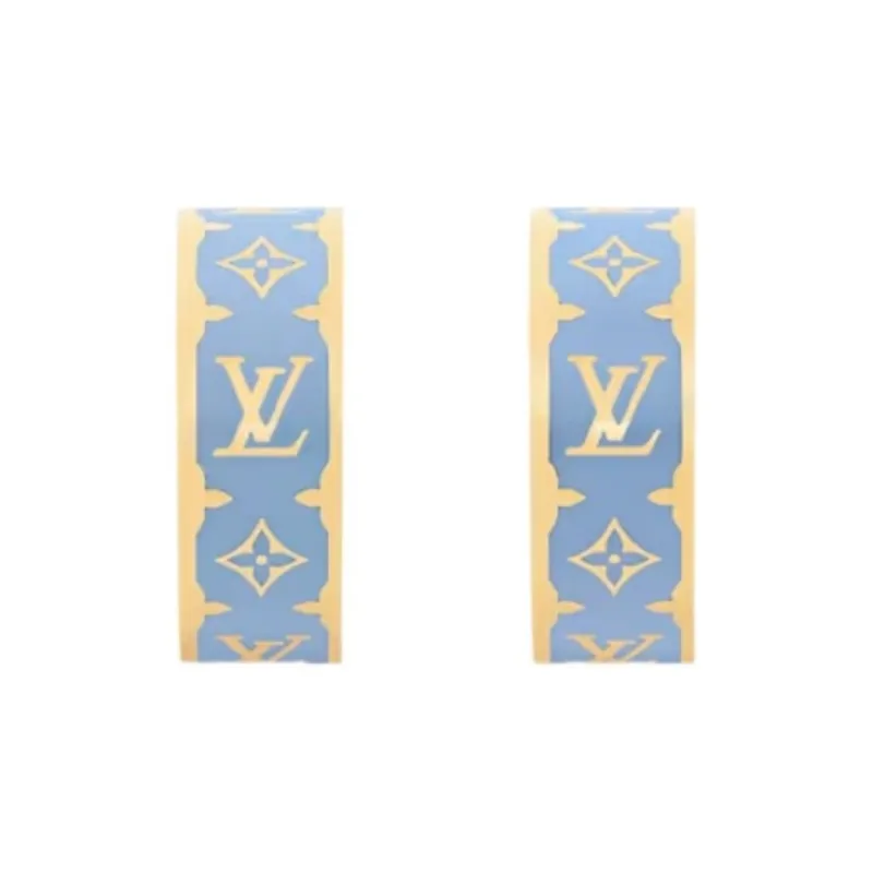 Lv M01833 Nanogram Enamel Earrings-0