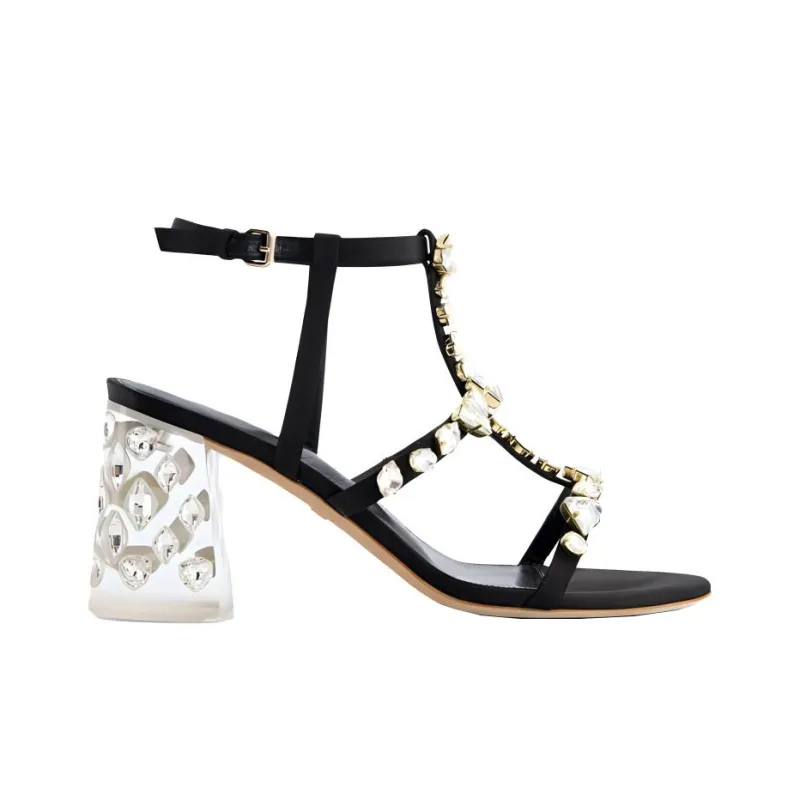 GIAMBATTISTA VALLI Strap Sandals 9cm Women's Black-1