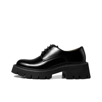THOM WILLS Platform Shiny Derby Shoes Casual Shoes 5.5cm Women's Black