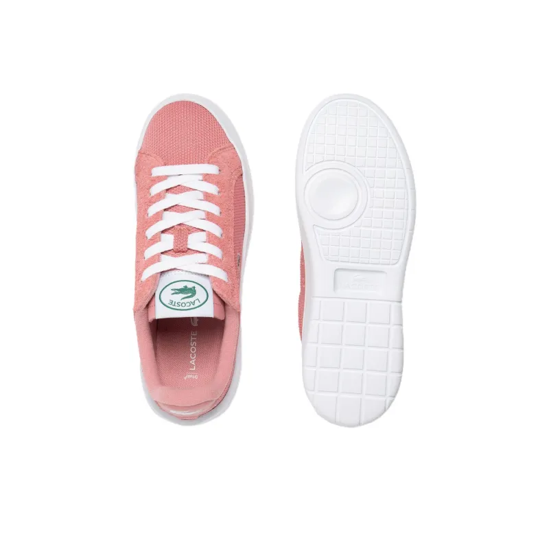 LACOSTE Carnaby Low Top Skateboard Shoes Women's Pink-4