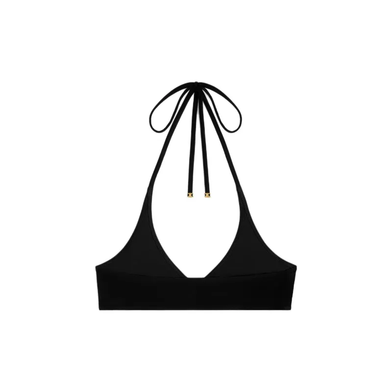 CELINE Triomphe Ring Triangle Bikini Top-1