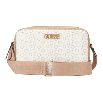 GUESS Artificial Leather Shoulder Bag Crossbody Bag Mini Women's White Pink