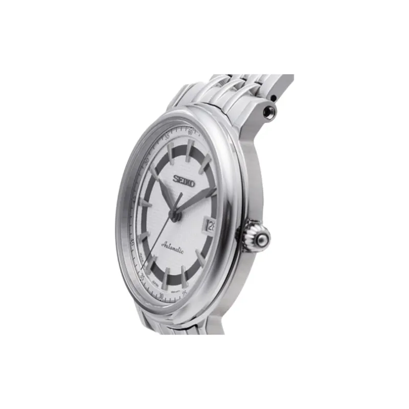 SEIKO Presage Series Automatic Mechanical Movement Stainless Steel Strap Watch 42mm Men's Watches White Dial-2
