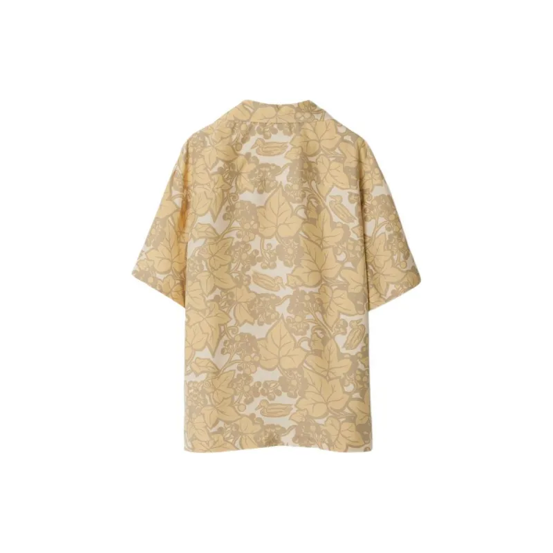 Burberry Allover Floral Printed Short Sleeved Shirt-1