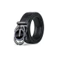 Gunmetal Buckle with Blue Edge