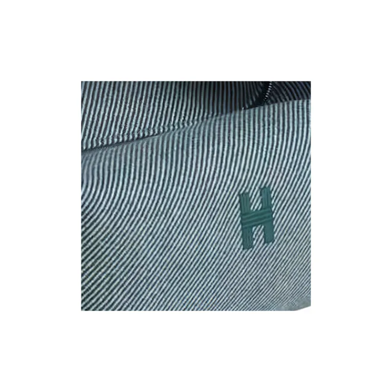 HERMES Bride a Brac Wool Twill Cotton Handbag Toiletry Bag Unisex Blue-8