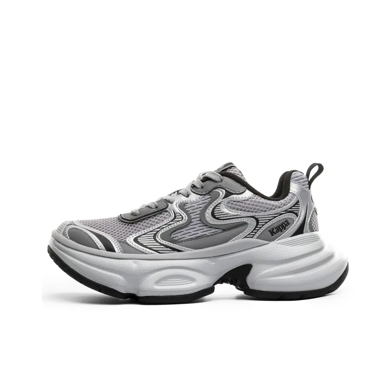 Kappa Anti Slip Wear Resistant Low Top Chunky Sneakers Women's Silver-0