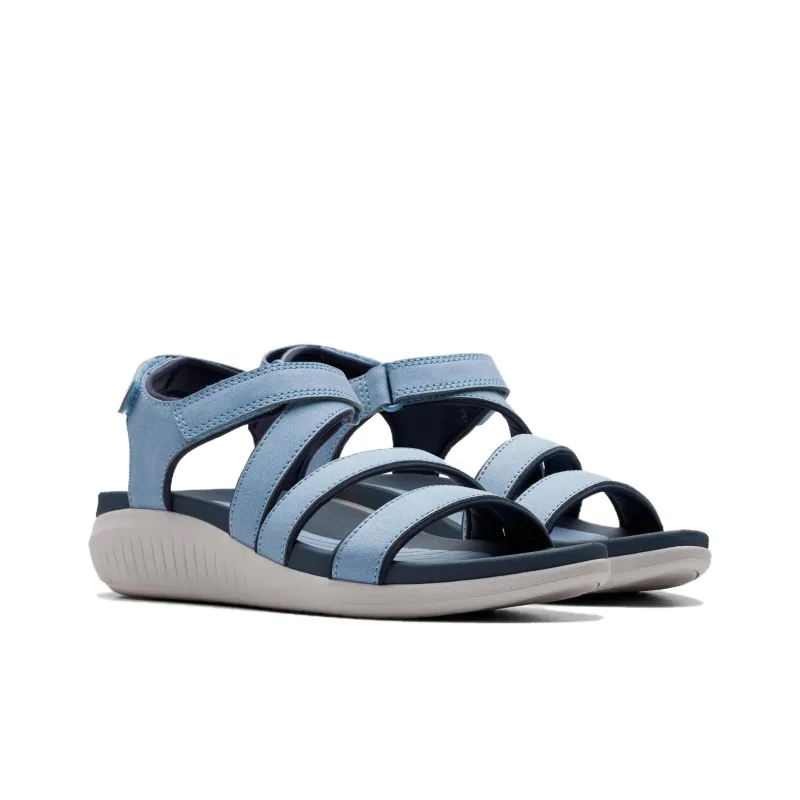 Clarks Beach Sandals Women's Denim Blue-2