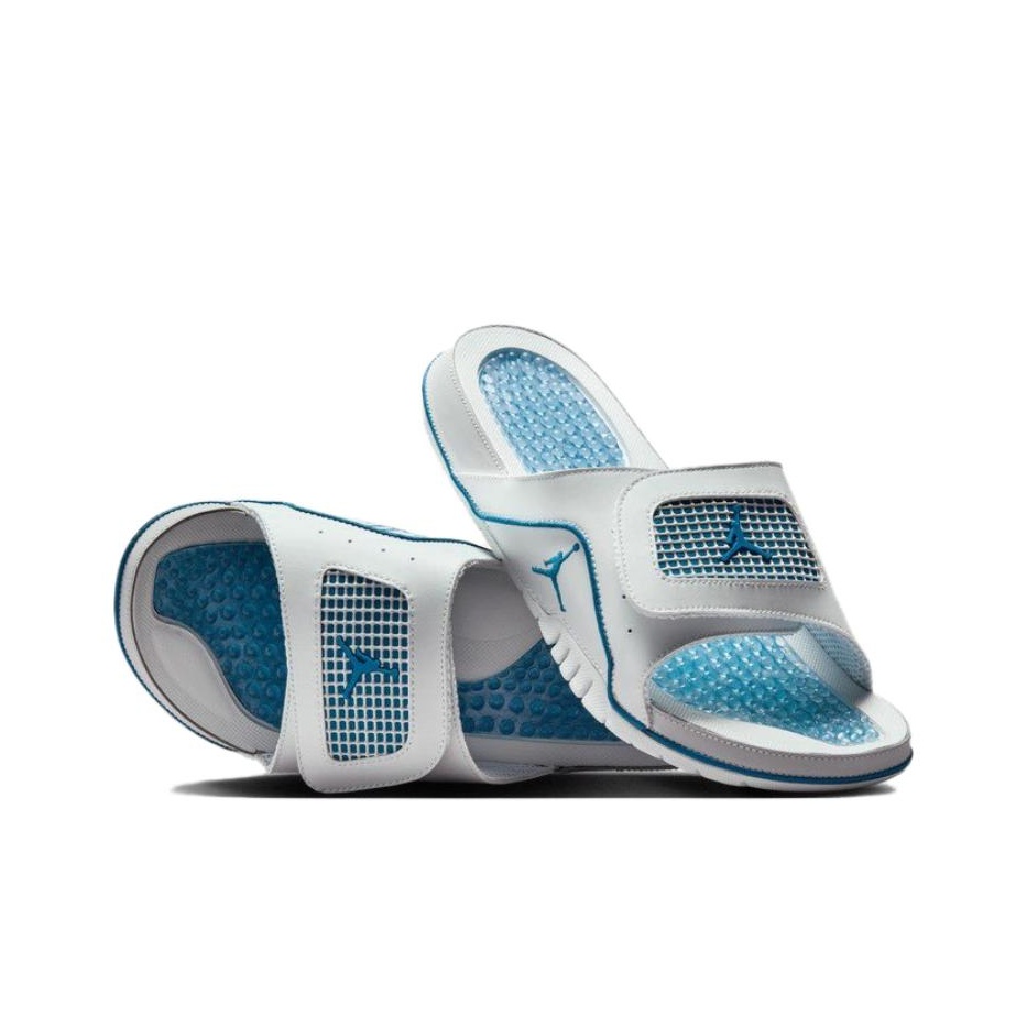 Jordan Men s Hydro 4 Retro Slides Off White Blue Grey 10