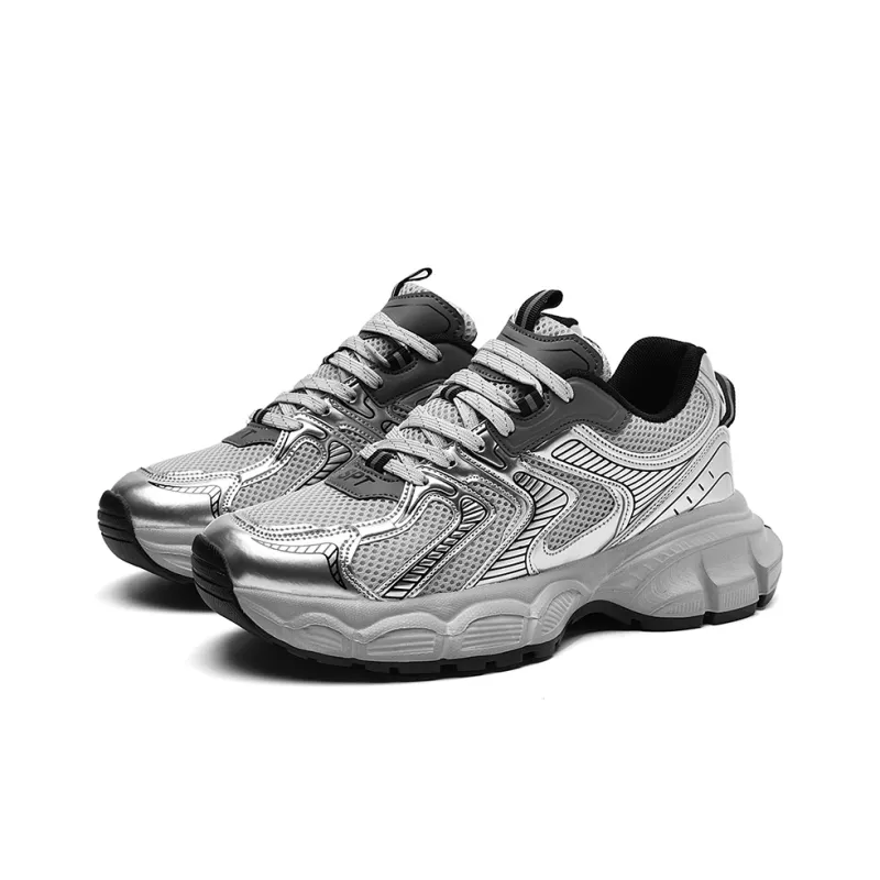 12345 Anti-Slip Wear-Resistant Breathable Height Increasing Low-Top Chunky Sneakers Men's-7