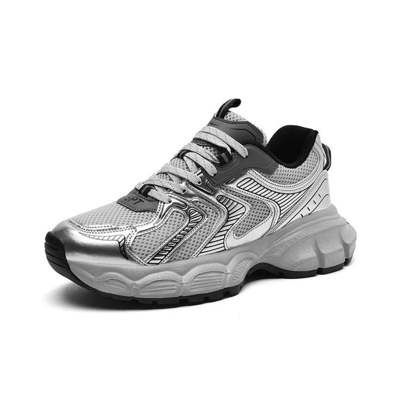 12345 Anti-Slip Wear-Resistant Breathable Height Increasing Low-Top Chunky Sneakers Men's-6