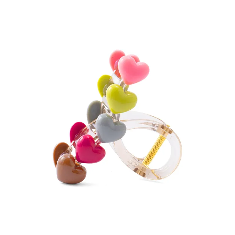 ZANC Acrylic Hair Clips Women's Multiple Colors-11