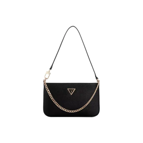 GUESS Artificial Leather Shoulder Bag Women's Black