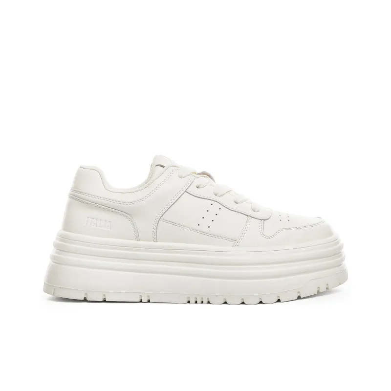 Kappa Anti Slip Wear Resistant Low Top Skateboard Shoes Women's White-1