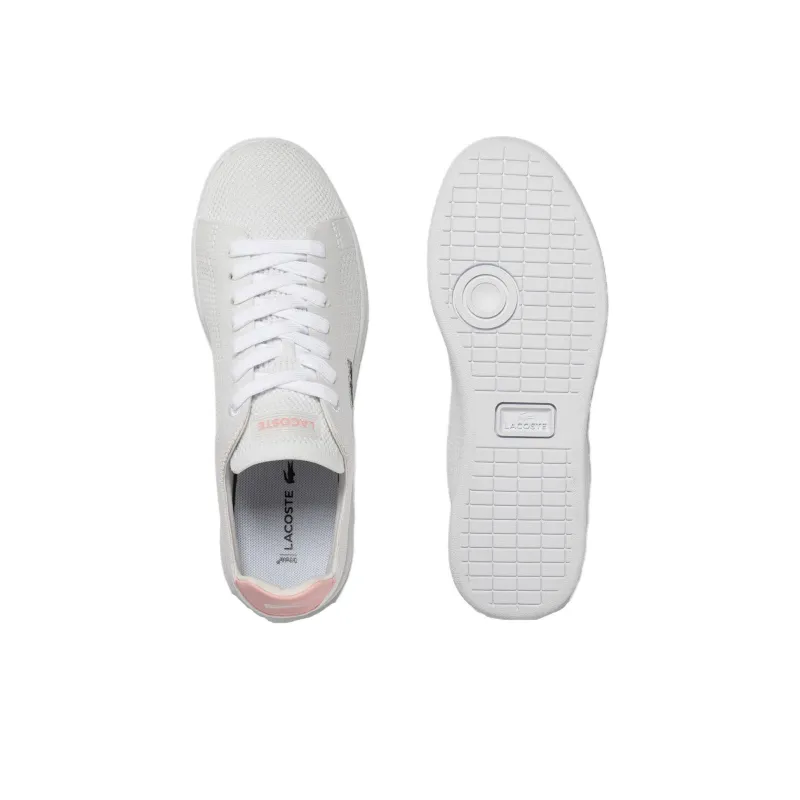 LACOSTE Carnaby Low Top Skateboard Shoes Women's White-4