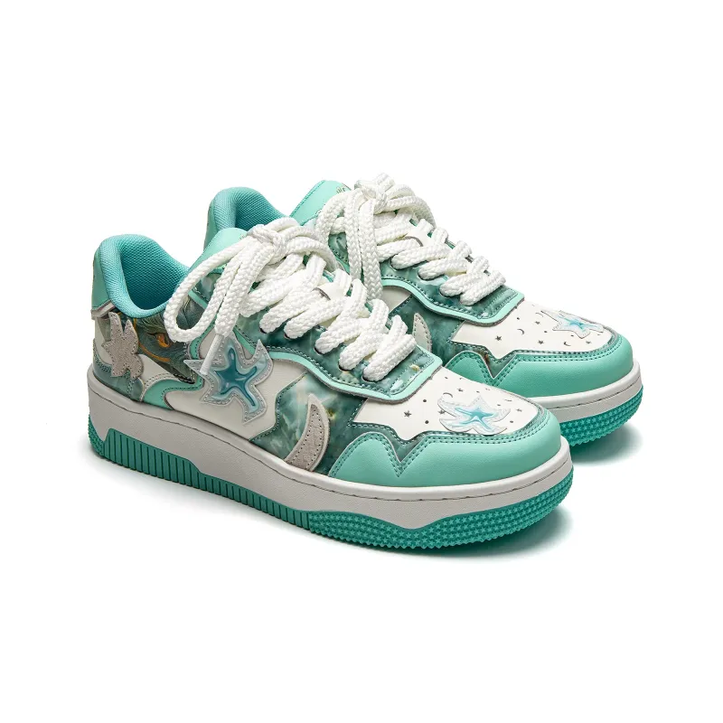 Youthloser Anti Slip Wear Resistant Breathable Height Increasing Low Top Skateboard Shoes Unisex-2
