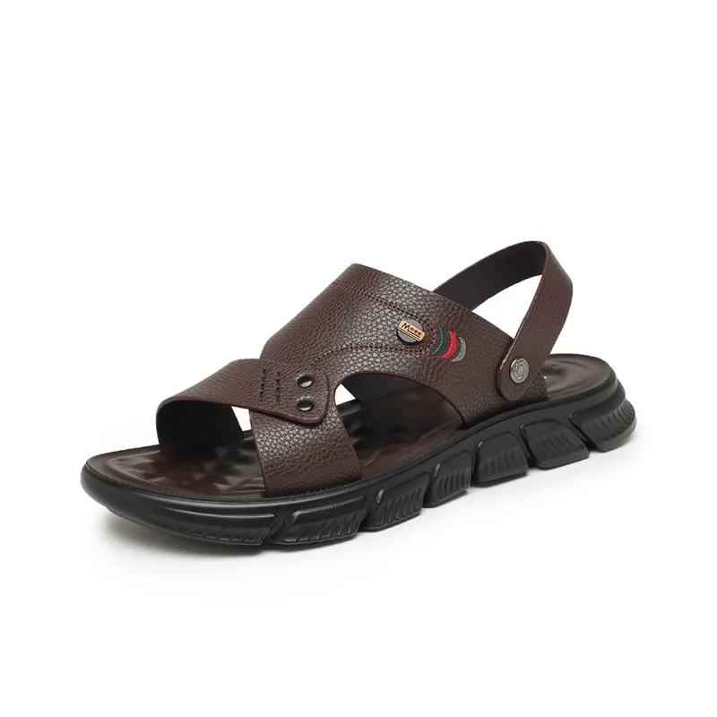 G.N.SHIJIA Beach Sandals Men Black/Brown-11