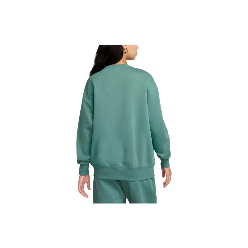 Nike Women's Oversized Crew-Neck Sweatshirt Sweatshirt Women's Turquoise-1