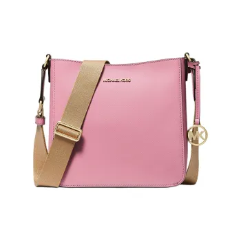 MICHAEL KORS Jet Set Travel Coated Canvas Messenger Bag Shoulder Bag Crossbody Bag Women's Carnation
