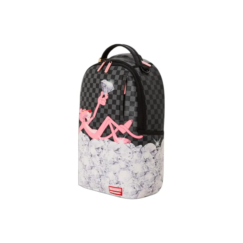 SPRAYGROUND Faux Leather Backpack Unisex Black-1