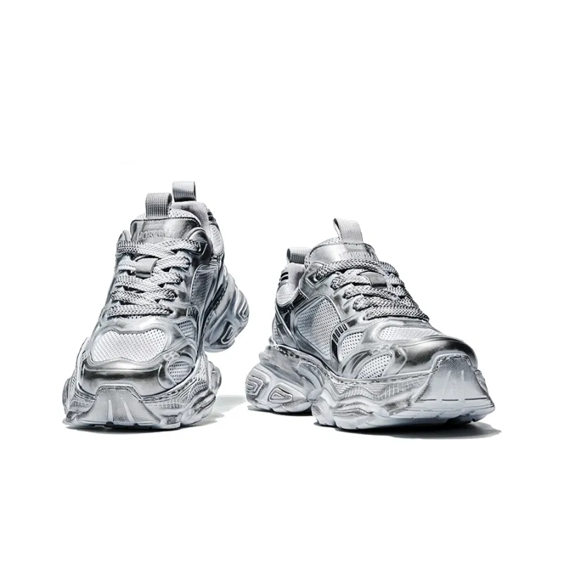 MOERBAI Height Increasing Breathable Low-Top Jogging Vintage Chunky Sneakers Men's-3