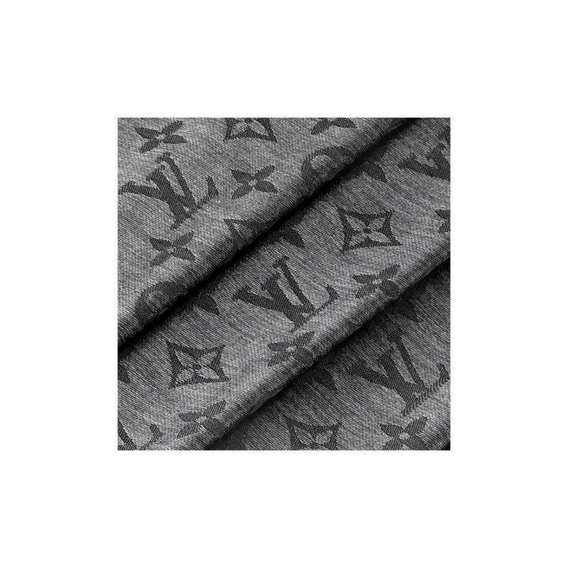 LOUIS VUITTON Silk Silk Scarves Women's Gray-2