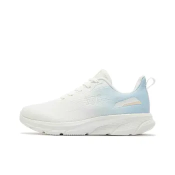 361° Cushioning Wear-Resistant Low-Top Sprint Running Shoes Women's White Blue