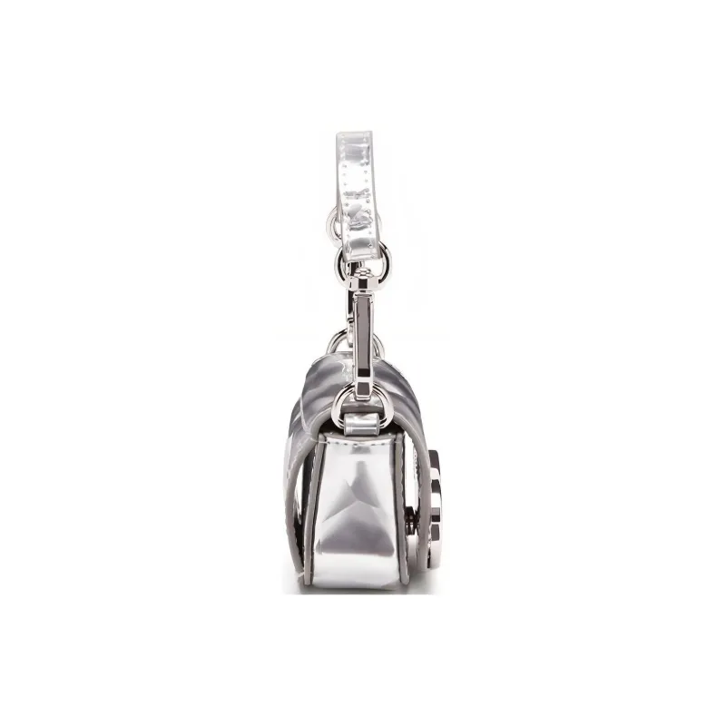 DIESEL Polyurethane Crossbody Bag Extra Mini Women's Silver-2