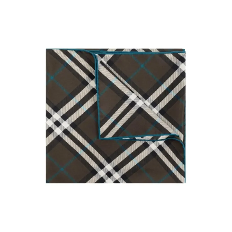 Burberry Silk Scarves Unisex Brown-0