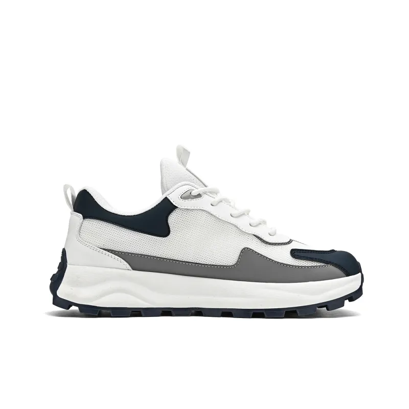 Binary Chunky Sneakers Men Low Top Gray-2