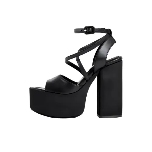 Paloma Barceló ANFISA Strap Sandals 14.5cm Women's Black
