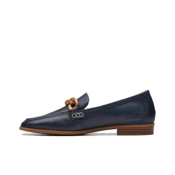 Clarks Sarafyna Iris Loafers 2cm Women's Marine Blue