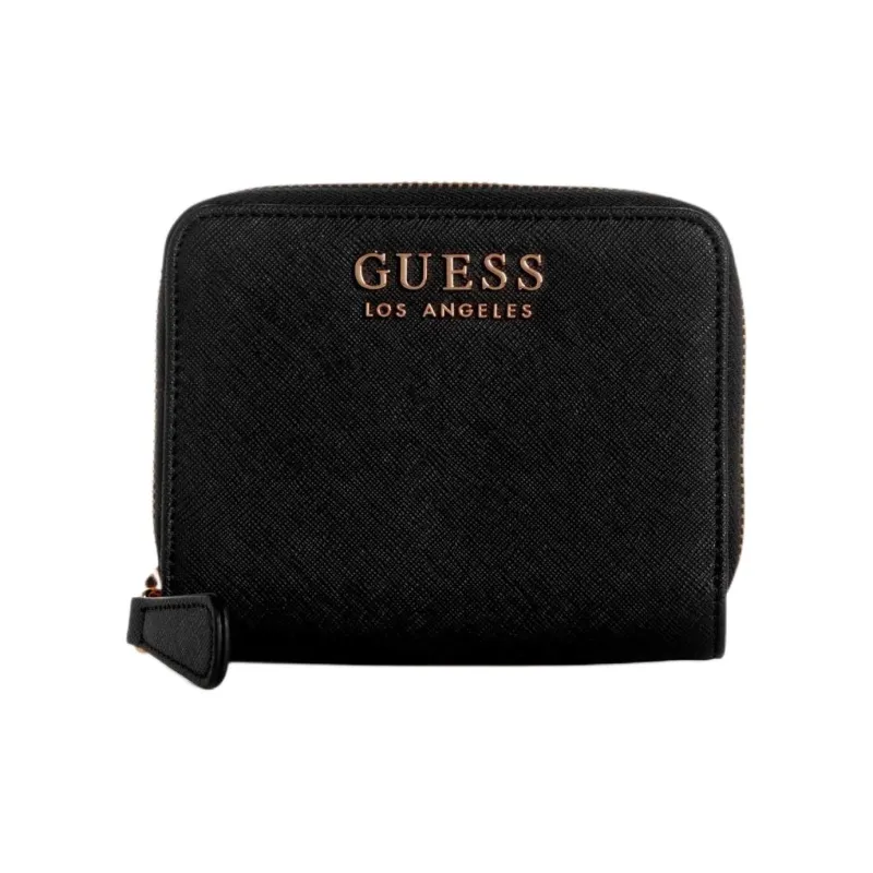 GUESS Saffiano Imitation Leather Wallet Women's Black-0