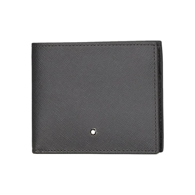 MONTBLANC Leather Wallet Men's Dark Gray-4