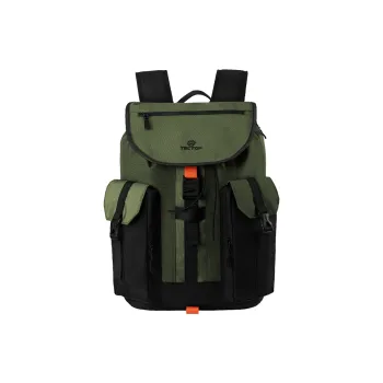 Tectop Nylon Backpack Unisex Khaki/Green/Black