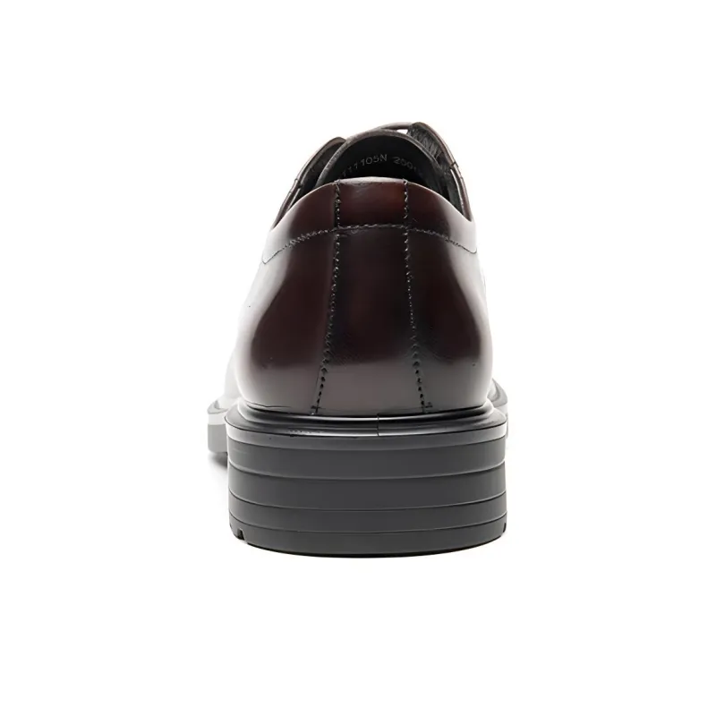 AOKANG Dress Shoes Men Low Top Black, Brown-4