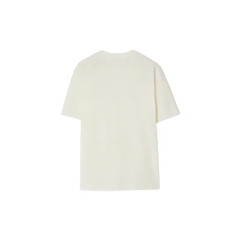 Burberry Embroidered-logo Cotton T-shirt-1