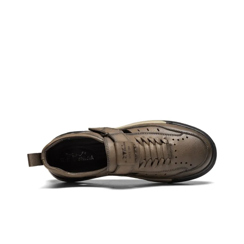 G.N.SHIJIA Beach Sandals Men Black/Brown-10